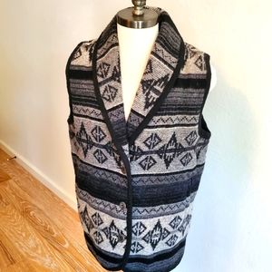 Mens Woolrich Southwestern Wool Vest Size Large